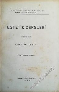 Estetik Dersleri Cilt 1: Estetik Tarihi -        1942