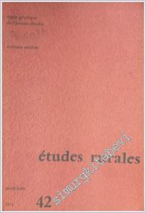 Etudes Rurales - Sayı: 42       Avril - Juin 1971