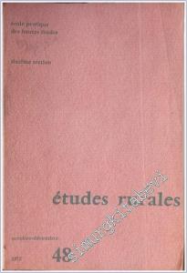 Etudes Rurales - Sayı: 48       Octobre - Decembre 1972