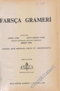 Farsça Grameri : Garamer, Aruz, Metinler, Sözlük ve Bibliyografya -