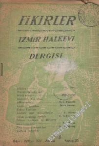 Fikirler İzmir - Halkevi Dergisi - Sayı: 326 - 327       Aralık