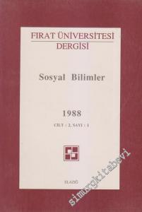 Fırat Üniversitesi Dergisi, Sosyal Bilimler - Sayı: 1  2