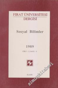 Fırat Üniversitesi Dergisi, Sosyal Bilimler - Sayı: 1  3