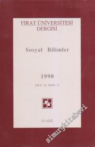 Fırat Üniversitesi Dergisi, Sosyal Bilimler - Sayı: 2  4