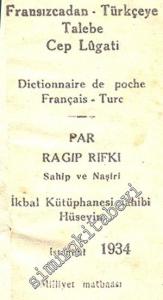 Fransızcadan Türkçeye Talebe Cep Lügati -
