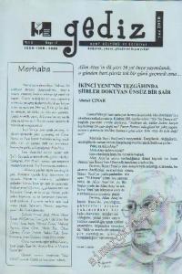 Gediz Edebiyat ve Sanat Dergisi - Sayı: 7    2  Yaz