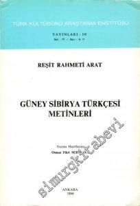 Güney Sibirya Türkçesi Metinleri -        1994