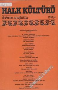 Halk Kültürü: Derleme Araştırma 1984 / 4 -       Nisan 1984