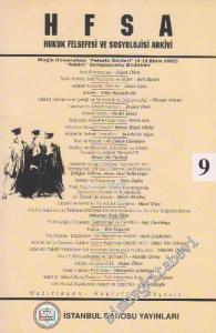 HFSA - Hukuk Felsefesi ve Sosyolojisi Arkivi - Sayı: 9      Ekim
