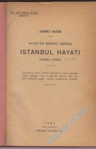 Hicri On Birinci Asırda İstanbul Hayatı 1000 - 1100 -