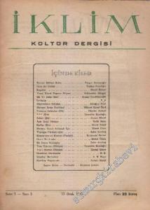 İklim Kültür Dergisi - Sayı: 3  17  I  Ocak