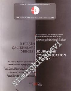 İletişim Çalışmaları Dergisi = Journal of Communication Studies  - Sayı: 1, Güz 2002