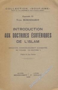 Introduction Aux Doctrines Esoteriques de l'Islam -        1955