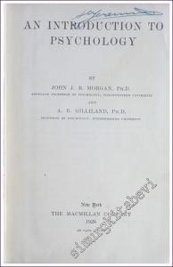 Introduction to Psychology [Hardcover] CİLTLİ -        1928