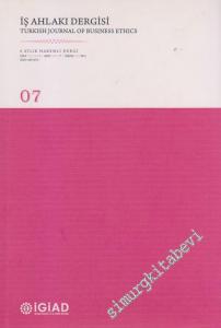 İş Ahlakı Dergisi = Turkish Journal Of Business Ethics - 6 Aylık Hakemli Dergi - 7      Mayıs