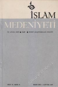 İslam Medeniyeti Mecmuası - Üç Aylık, Dini - İlmi - Edebi Araştırmalar Dergisi - Sayı: 3  V  1  Mart