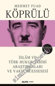 İslam ve Türk Hukuk Tarihi Araştırmaları ve Vakıf Müessesesi -        2022