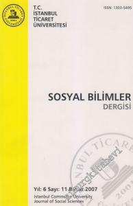 İstanbul Ticaret Üniversitesi Sosyal Bilimler Dergisi - 11      Bahar