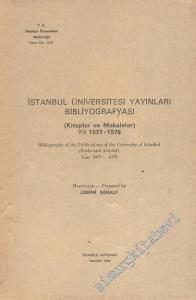İstanbul Üniversitesi Yayınları Bibliyografyası Kitaplar ve Makaleler 1977 - 1978 -        1980
