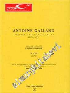 İstanbul'a Ait Günlük Hatıralar  [ Anılar ] (1672 - 1673 ) 2 Cilt TAKIM -        1998