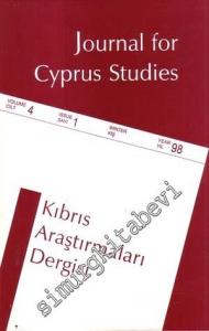 Kıbrıs Araştırmaları Dergisi = Journal for Cypriot Studies - Sayı: 1  Cilt: 4    Kış