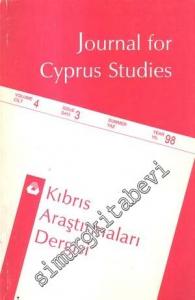 Kıbrıs Araştırmaları Dergisi = Journal for Cypriot Studies - Sayı: 3  Cilt: 4    Yaz