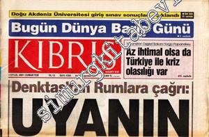 Kıbrıs Gazetesi  - Yıl: 13; Sayı: 4366; 1 Eylül 2001