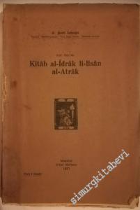 Kitab Al-İdrak Li-Lisan Al-Atrak -        1931