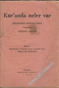 Kur'an'da Neler Var Serisinden Onikinci Ders veyahud Onikinci Besair -