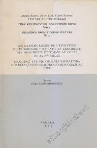 Les Grandes Lignes de L'Evolution du Programme Decoratif en Ceramique des Monuments Ottomans au Cours du XVI eme Siecle = Onaltıncı Yüzyıl Osmanlı Yapılarında Görülen Çini Süsleme Programının Gelişimi ÖZET -        1985