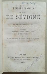Lettres Choisies de Madame de Sévigné -        1878