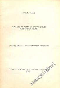 Manakib Al - Arifin'in Sanat Tarihi Bakımından Değeri ( Belleten, Cilt 36, Sayı 143'ten (Temmuz 1972) Ayrı Basım ) -        1972