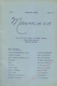 Marmara Dergisi - Sayı: 4    1  Ağustos