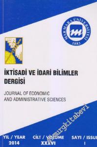 Marmara Üniversitesi İktisadi ve İdari Bilimler Dergisi - Sayı: 1  XXXVI