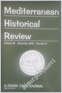 Mediterranean Historical Review - Sayı: 2 - Vol: 16      December 2001