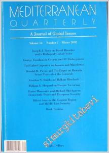 Mediterranean Quarterly - A Journal Of Global Issues - Number: 1 Volume: 13      Winter 2002