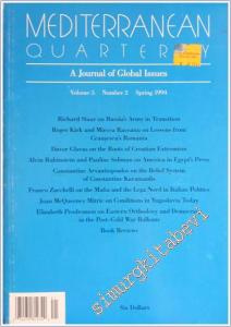 Mediterranean Quarterly - A Journal Of Global Issues - Number: 2   Volume: 5    Spring 1994
