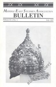 Middle East Studies Association Bulletin  - No: 1  Vol. 21    July