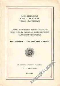 Milletlerarası 1. Türk Sanatları Kongresi -