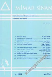 Mimar Sinan Dergisi - Sayı: 156    2  Şubat
