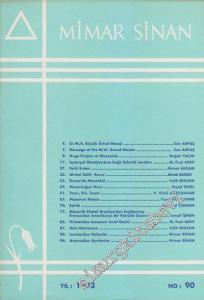 Mimar Sinan Dergisi - Sayı: 90       1993