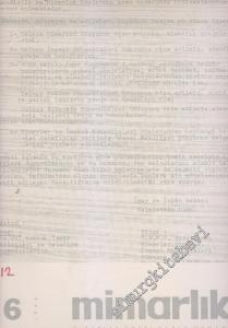 Mimarlık Dergisi  - Sayı: 12    2  Haziran