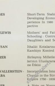 ODTÜ Gelişme Dergisi - METU Studies in Development - Sayı: 1 / 2  Cilt: 8