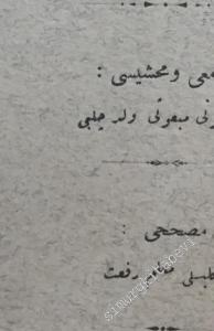 OSMANLICA Divan-ı Türki-i Sultan Veled -