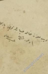 OSMANLICA: Lâne-i Melâl:  Takrir-i melâl, Siyahdan beyazdan, Çün-taven şiirleri 312 - 325 -
