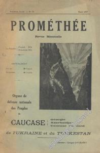 Prométhée - Organe de défense nationale des  Peuples du Caucase de l'Ukraine et du Turkestan -