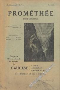 Prométhée - Organe de défense nationale des  Peuples du Caucase de l'Ukraine et du Turkestan -