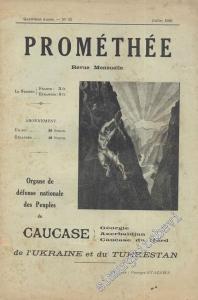 Prométhée - Organe de défense nationale des  Peuples du Caucase de l'Ukraine et du Turkestan -