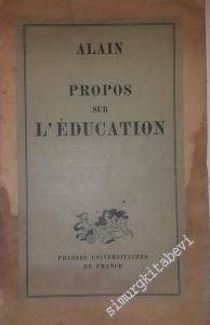 Propos sur l'Éducation -        1948