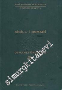 Sicill-i Osmani : Osmanlı Ünlüleri 6 (Ek-Dizin) -